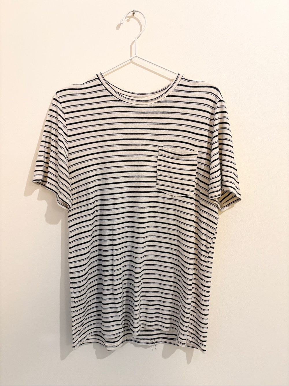 Jungmaven Stripe Jung Pocket Tee - Black Double Stripe / medium